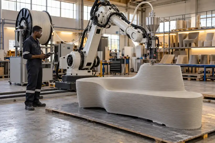 Concept of industrial polymer component manufacturing